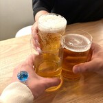 flap my wings - まずはビールで乾杯！