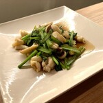 flap my wings - イカと青梗菜の中華風炒め