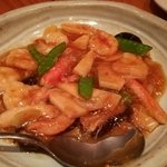 ふじかけ - 海老と蟹の醬油炒め