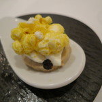 シック プッテートル - フォアグラのテリーヌ、マスカルポーネ・チーズとポップコーン、黒トリュフと共に1