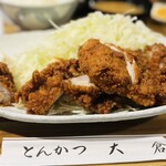 とんかつ 大倉 - 唐揚げ定食