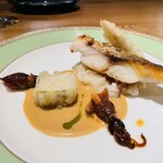 TARO - 魚のやつと筍の天ぷらとホタルイカのやつ。