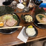 馬力屋 - 馬力スペシャル大盛850円、ライス小100円、ラーメン700円、肉めしセット(並)300円