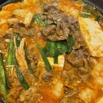 すもも 韓国料理 - ホルモン鍋　加熱後