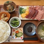 天然本マグロ専門店 司 - マグロお刺身定食 ¥2000