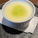 Harmonie 玄 - デザート、プリンのソースがエッジが効いて美味しく頂きました。