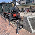 白鷺珈琲 - お店から見える坊ちゃん列車