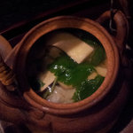 Hanasanshou - 【煮物椀】名残り鱧と松茸の土瓶蒸し