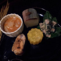 花山椒 - 【八寸】するめ烏賊肝和へ他