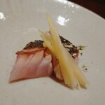 OBRAS - ⚪クロムツ（10日熟成のホワイトアスパラ乳酸発酵ソース）