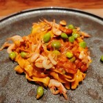 OBRAS - ⚪パスタ（桜えびのメリケーヌソースのタリアテッレ）