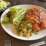 百華 - エビチリ炒飯