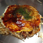 お好み焼き　まる - 肉玉そば650円野菜W150円