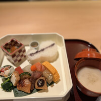 京料理くまがい - 縁高八寸と椀物