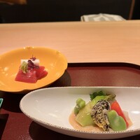 京料理くまがい - 先付と向付
