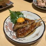 やきとり酒場55 - 月見つくね(2本) 500円