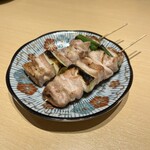 やきとり酒場55 - 大山鶏のねぎま大串(2本) 560円