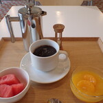 トーコーキッチン -  ホットコーヒー みかんゼリー のはら農研塾のスイカ