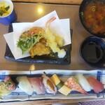 阿波水産 - 阿波定食　天ぷらあり