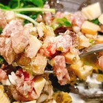肉専科はふう - dinnerコース
牛肉と筍のタルタル
アイオリソース