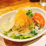 肉専科はふう - dinnerコース
野菜サラダ
