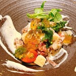 肉専科はふう - dinnerコース
牛肉と筍のタルタル
アイオリソース