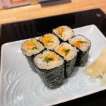 魚乃福 - 〆でウニ巻きを