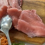 みなと市場 小松鮪専門店 - 中おち定食（900円）
      ねぎねぎ