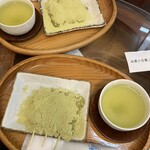 三井寺力餅本家 - 力餅とお茶