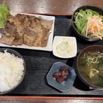 西大井精肉店 - 炭火焼きカルビ定食@1,100円