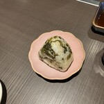 本格豚骨ラーメン 恵壱 - 高菜むすび