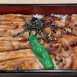 大衆食堂 定食のまる大 - 定食のまる大 ＠飯田橋 穴子と鶏の蒲焼合い盛り重