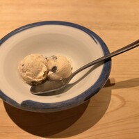 古今 本店 - デザートの黒豆きな粉アイス、最後まで美味い