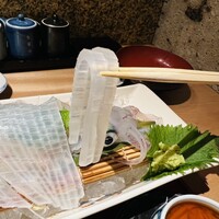 対馬のどぐろとイカ活き造り 博多 魚蔵 都ホテル店 - 