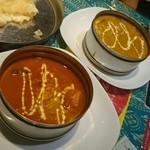 夢彩 - チキンカレー、ダルカレー