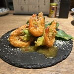 焼き鳥4番 - 海老とアボカドチリマヨ