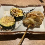 焼き鳥4番 - ズッキーニ、なんこつ
