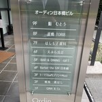 天ぷら浅沼 - ビルの案内板