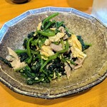 はな花 - ほうれん草とたまご炒め