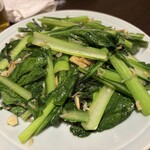 川治 - 小松菜とジャコ炒め