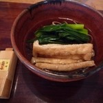 泉や - 冷やし蕎麦　九条ネギと油揚げ 
      