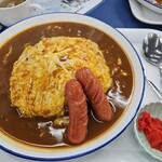 ジャンカレーCafe ABC - オムカレー(大盛)＋ウインナー