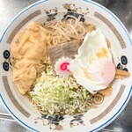 中華そば みたか - ワンタンメン油そば　半熟卵付き