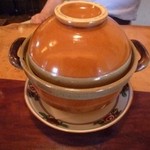 泉や - 炊き立て土鍋ご飯　しばし待つ