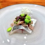 馳走西健一 - ③泳がせ鯵のマリネ