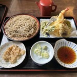 そば処　中津川 - エビ天ざる