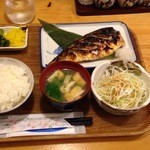 Nomidokoro Genchan - サバ一夜干し焼き定食750円