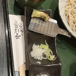 そば屋でござる - 天ぷらそばセット　ワサビ