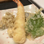 そば屋でござる - 天ぷらそばセット　天ぷら