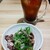 鳥貴族 - 料理写真:ホルモンねぎ盛ポン酢 390円 ＆ 翠ジンコーラ 390円